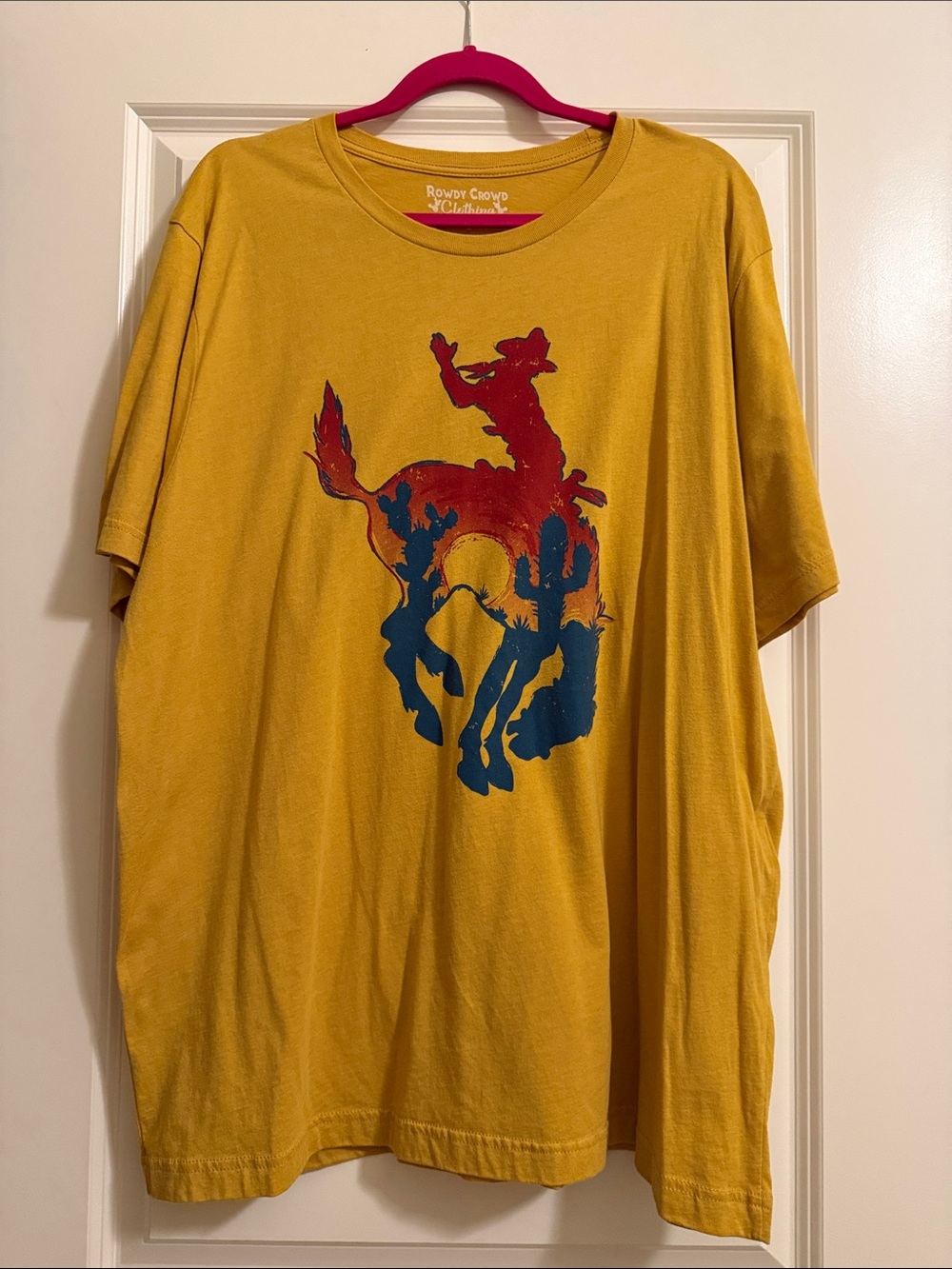 Rowdy Crowd Mustard Western Graphic Tee